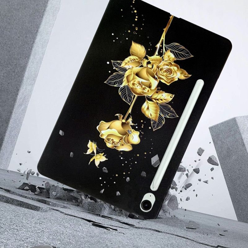 Futerały Samsung Galaxy Tab S10 Fe Plus Etui Na Telefon Złote Róże
