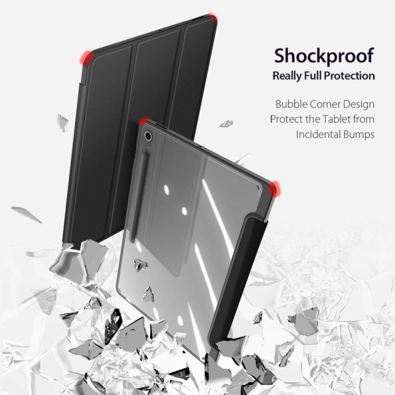 Samsung Galaxy Tab S10 Fe Plus Trzyczęściowy Przezroczysty Tył