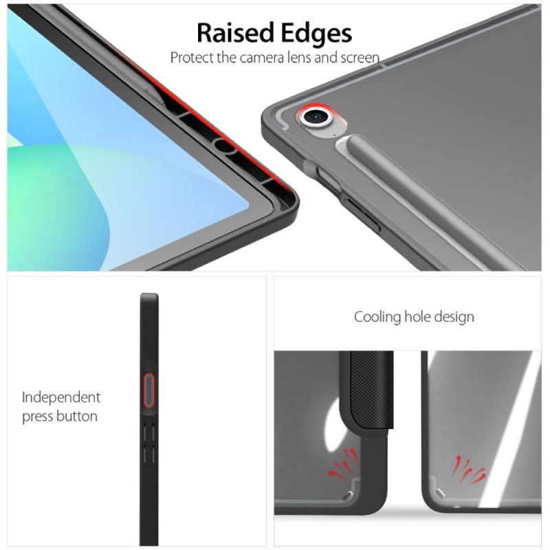 Samsung Galaxy Tab S10 Fe Plus Trzyczęściowy Przezroczysty Tył