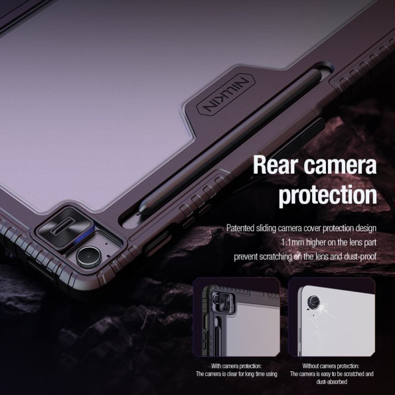 Samsung Galaxy Tab S10 Fe Plus Zderzak Nillkin Ze Stojakiem Origami I Przesuwaną Pokrywą