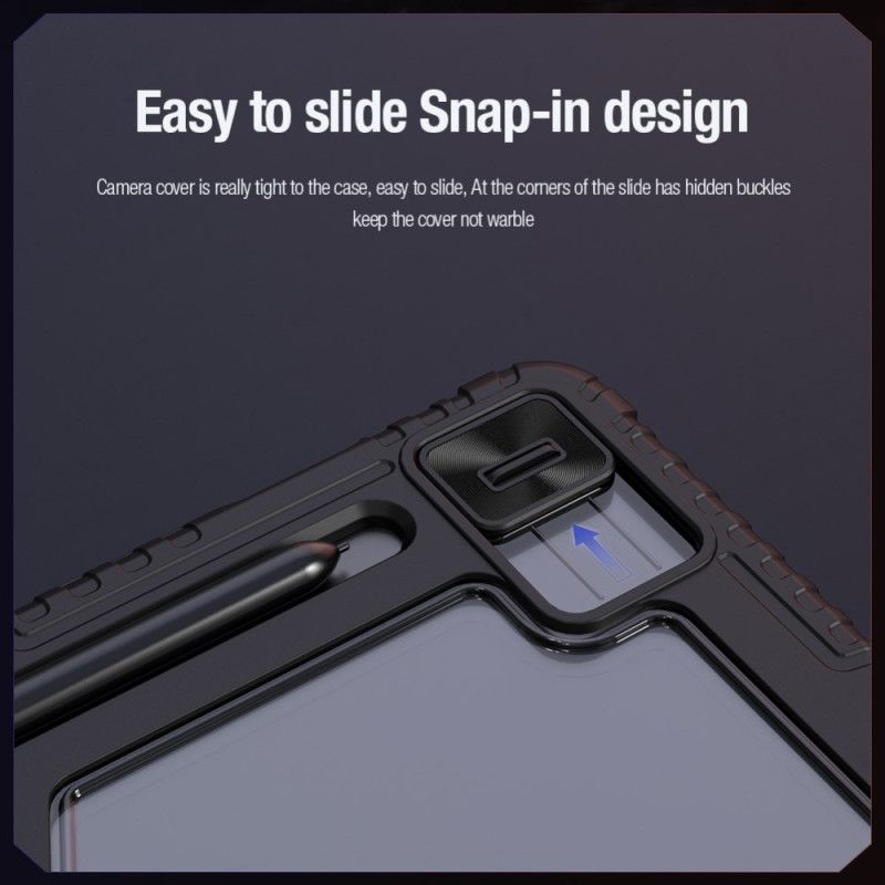 Samsung Galaxy Tab S10 Fe Plus Zderzak Nillkin Ze Stojakiem Origami I Przesuwaną Pokrywą