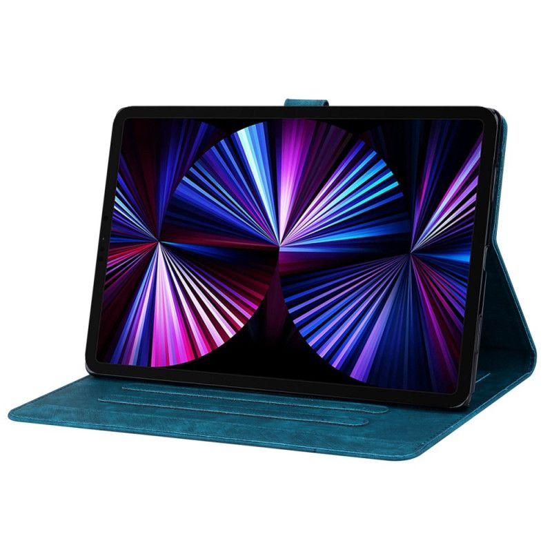 Skórzany Futerał Samsung Galaxy Tab S10 Fe Plus Etui Na Telefon Scena Z Kotem