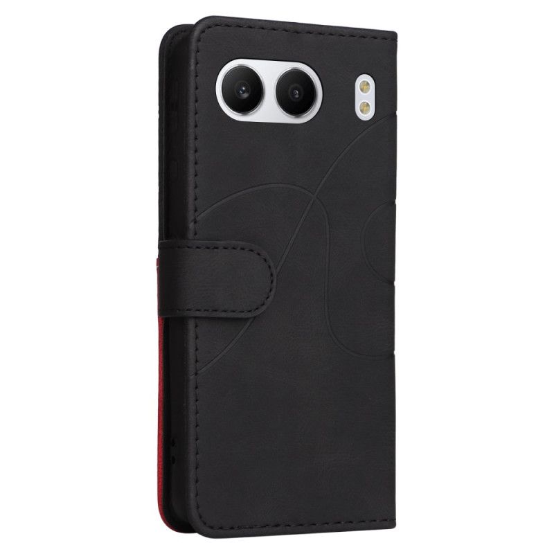 Etui Folio Do Oneplus Nord 4 Dwukolorowa Falowana Linia