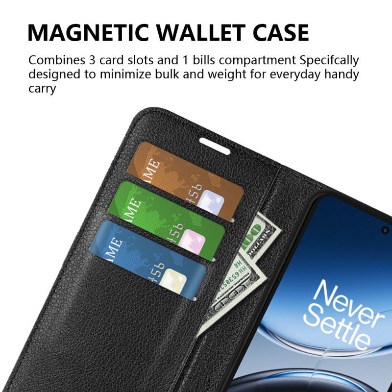 Etui Folio Do Oneplus Nord 4 Sztuczna Skóra Liczi