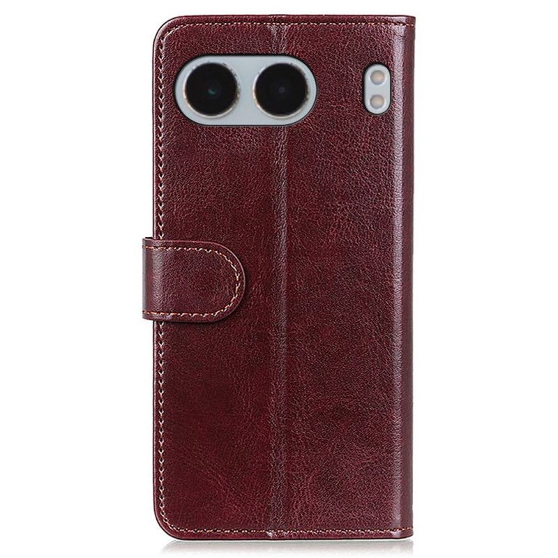 Etui Folio Oneplus Nord 4 Lakierowana Skóra Ekologiczna Etui Ochronne