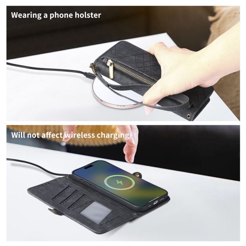 Etui Folio Oneplus Nord 4 Portfel Z Geometrycznym Wzorem