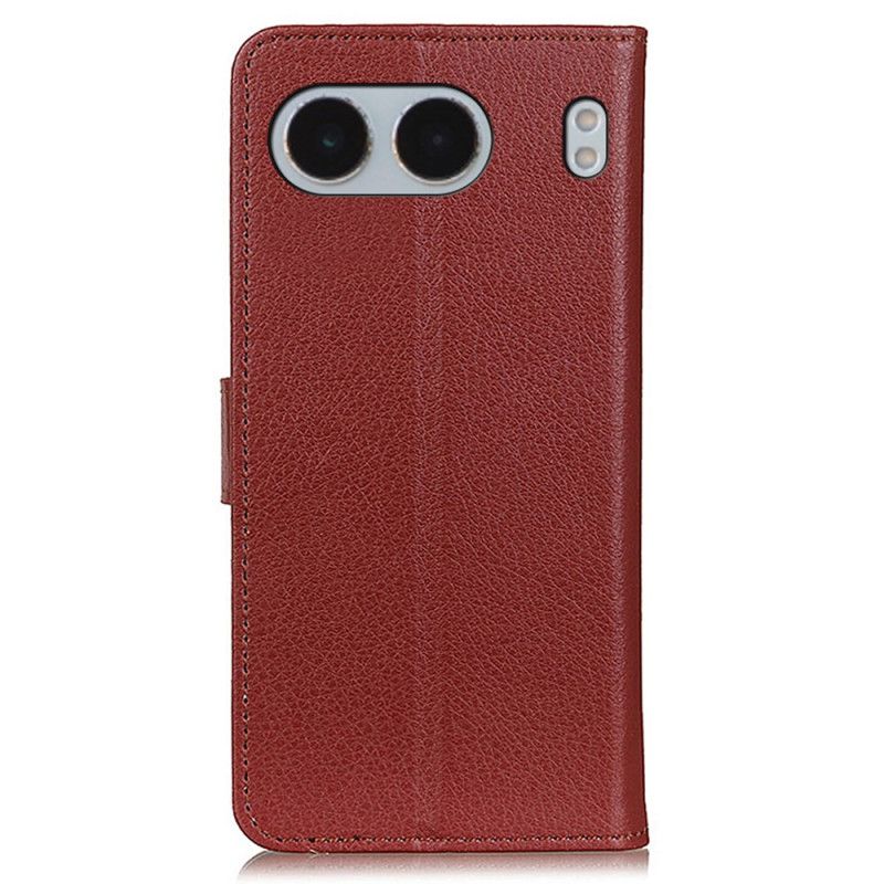 Etui Folio Oneplus Nord 4 Tradycyjna Skóra Ekologiczna