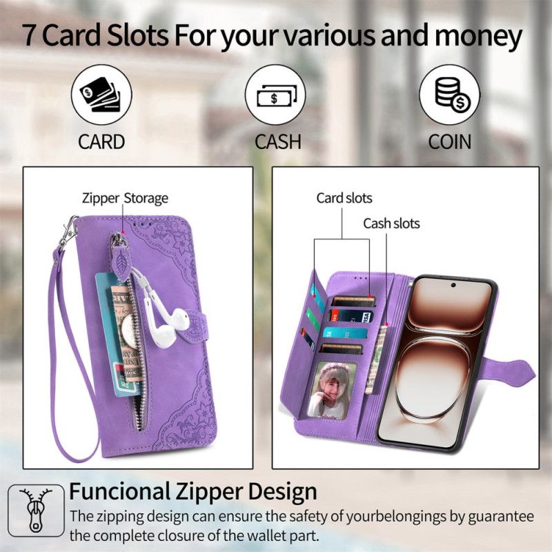 Etui Folio Oneplus Nord 4 Wzór Koronki