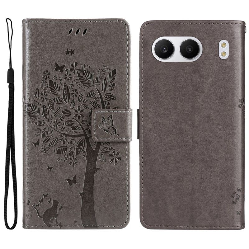 Obudowa Oneplus Nord 4 Etui Na Telefon Drzewo I Kot