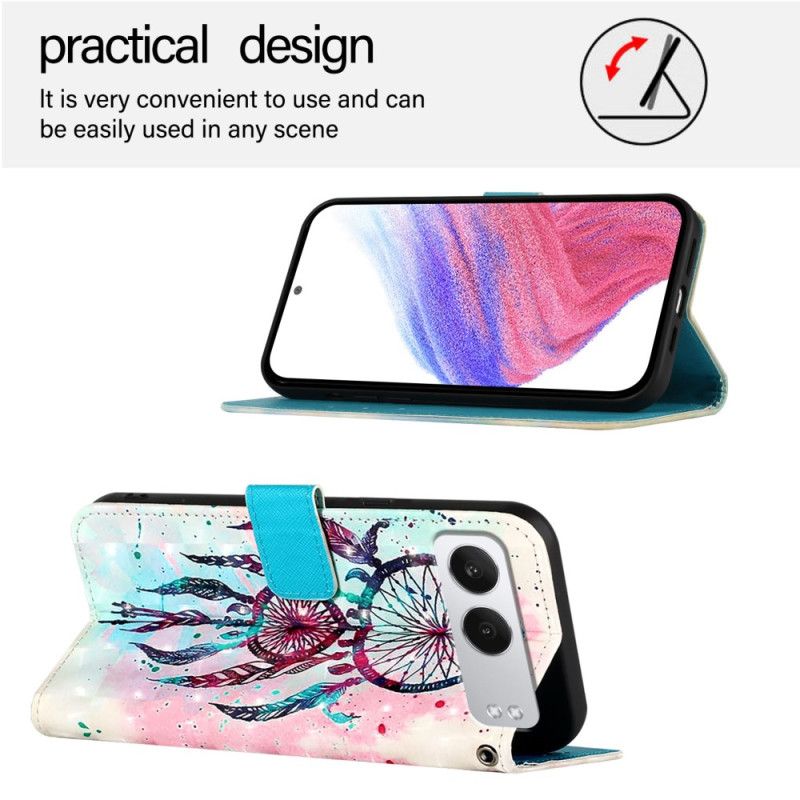 Skórzany Futerał Oneplus Nord 4 Etui Na Telefon Akwarela Łapacz Snów