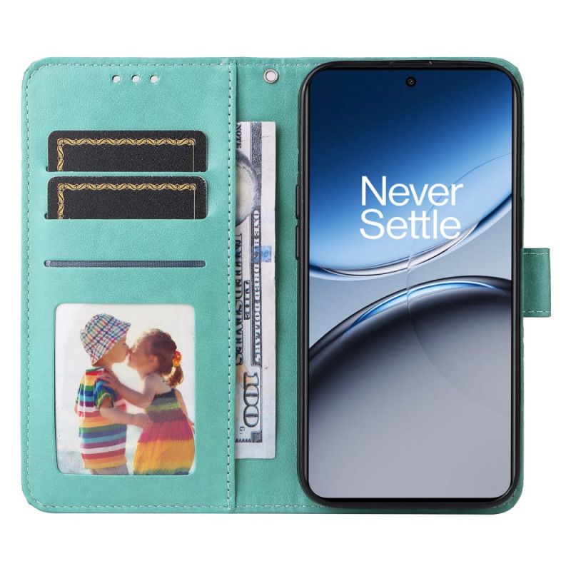 Skórzany Futerał Oneplus Nord 4 Etui Na Telefon Pasek Ze Wzorem Słonecznika