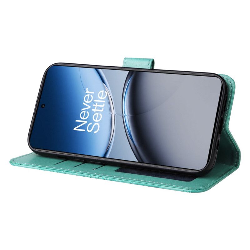 Skórzany Futerał Oneplus Nord 4 Etui Na Telefon Pasek Ze Wzorem Słonecznika