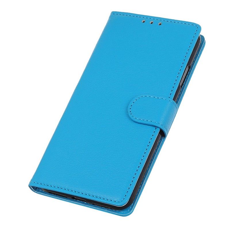 Etui Folio Samsung Galaxy A70 Biały Czarny Tradycyjna Sztuczna Skóra Etui Ochronne