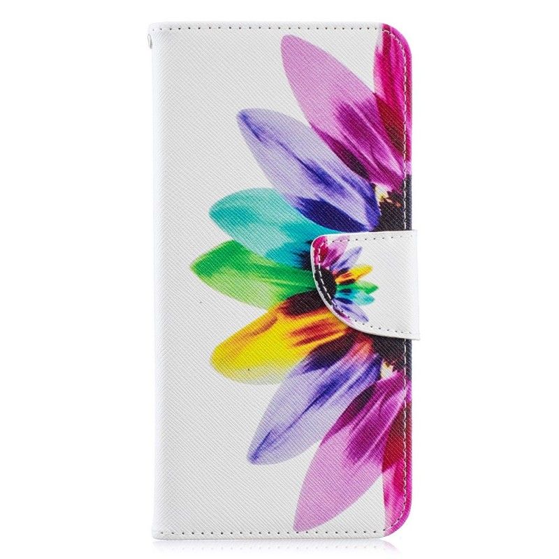 Etui Folio Samsung Galaxy A70 Kwiat Akwareli