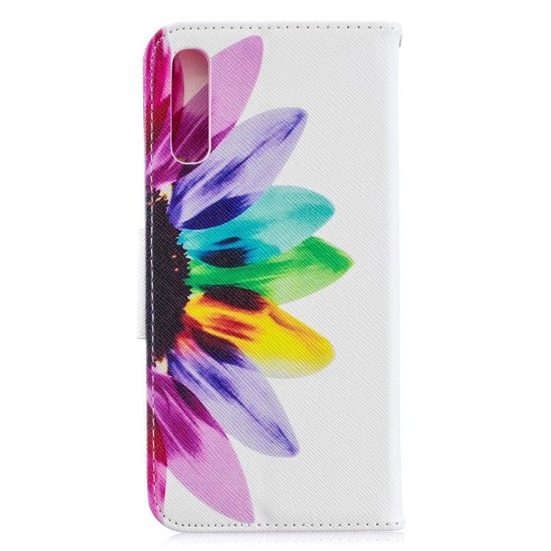 Etui Folio Samsung Galaxy A70 Kwiat Akwareli