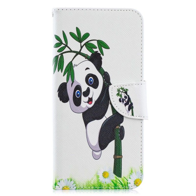 Etui Folio Samsung Galaxy A70 Panda Na Bambusie Etui Ochronne