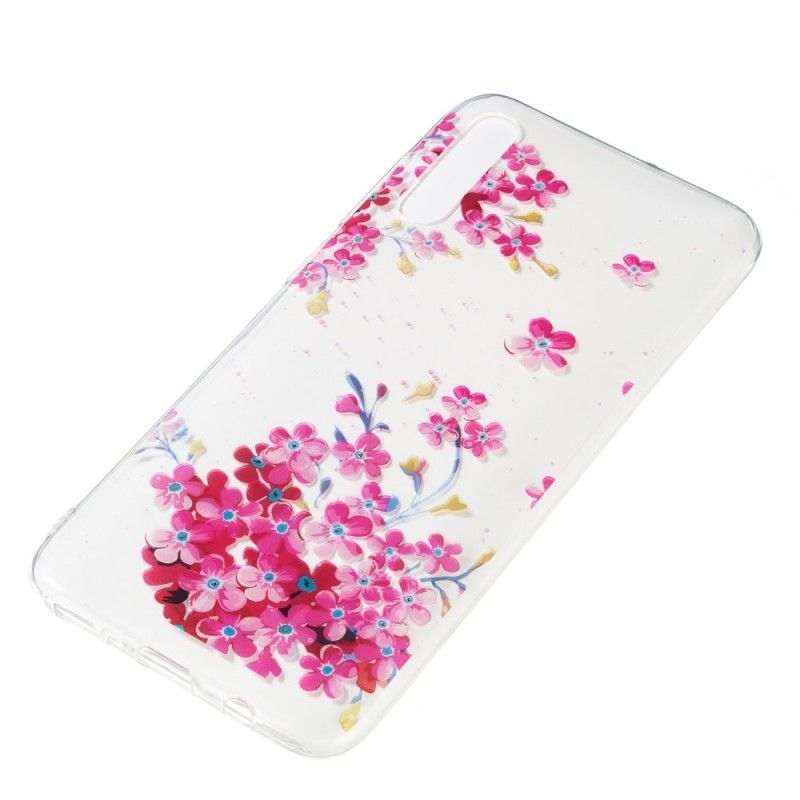 Etui Samsung Galaxy A70 Mały Różowy Ogród