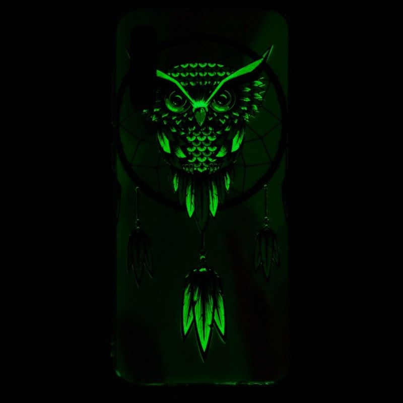 Futerały Samsung Galaxy A70 Etui na Telefon Fluorescencyjny Łapacz Snów Sowy