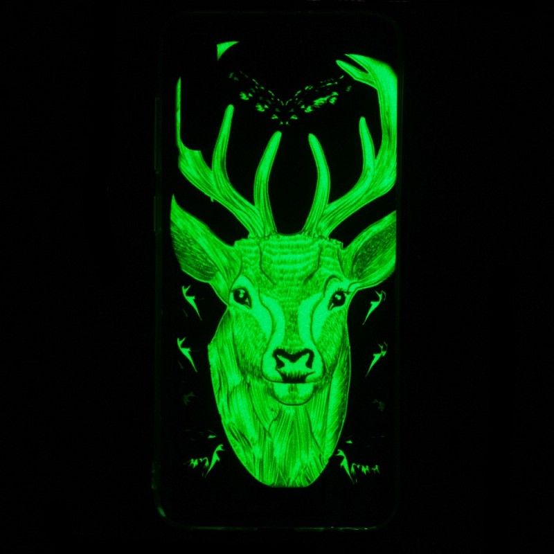 Futerały Samsung Galaxy A70 Etui na Telefon Majestatyczny Fluorescencyjny Jeleń