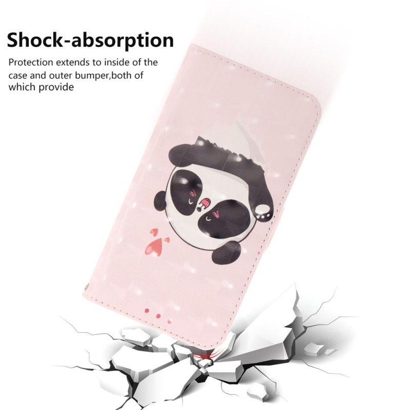 Etui Folio Sony Xperia 10 Plus Panda Love Ze Stringami Etui Ochronne