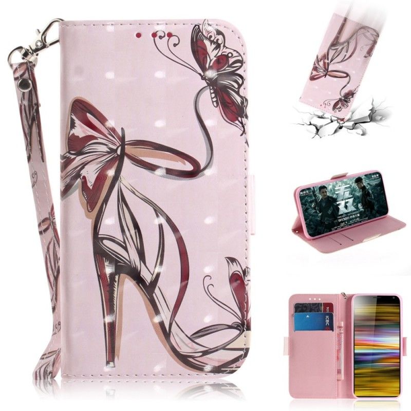 Etui Folio Sony Xperia 10 Plus Pompka Taśmowa Etui Ochronne