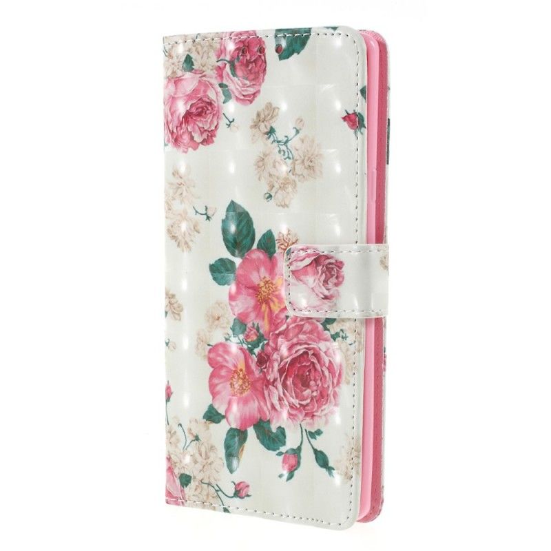 Etui Folio Samsung Galaxy Note 9 Kwiaty Wolności Ze Stringami Etui Ochronne