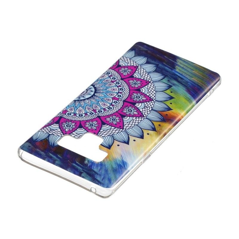 Etui Samsung Galaxy Note 9 Fluorescencyjna Sowa Mandala