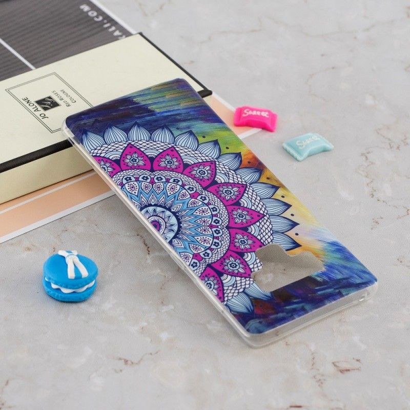 Etui Samsung Galaxy Note 9 Fluorescencyjna Sowa Mandala