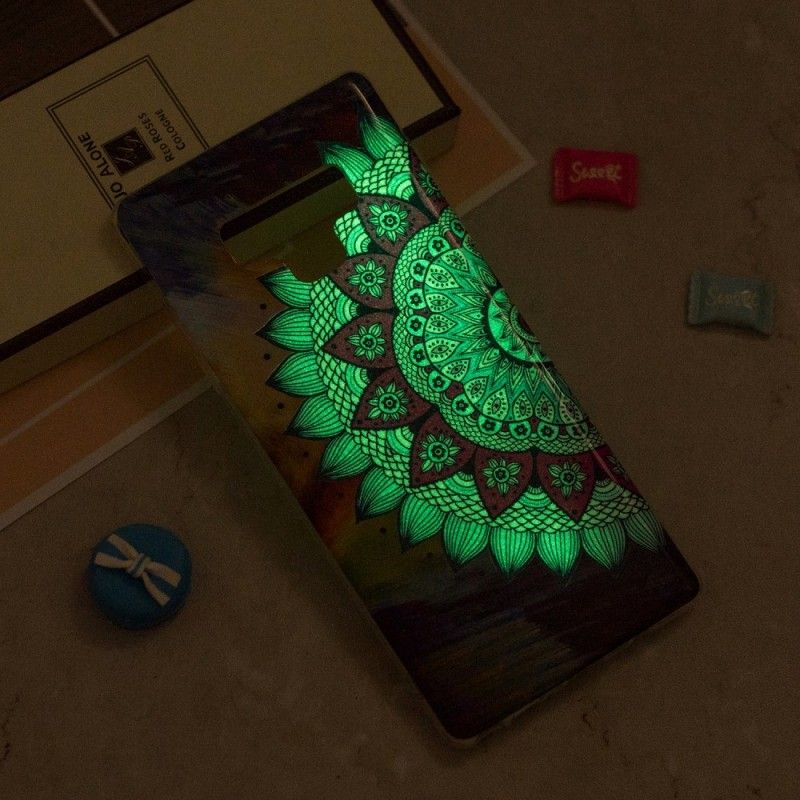 Etui Samsung Galaxy Note 9 Fluorescencyjna Sowa Mandala