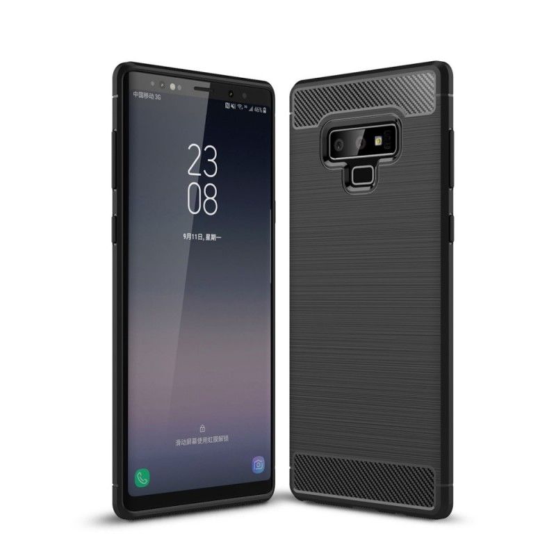 Etui Samsung Galaxy Note 9 Szary Czarny Szczotkowane Włókno Węglowe Etui Ochronne