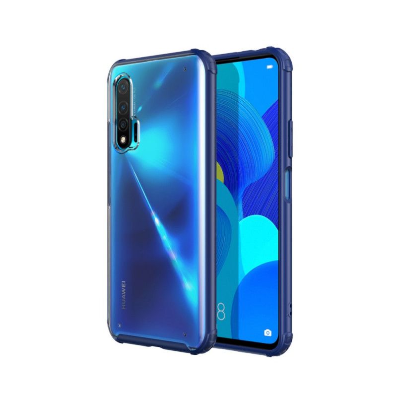 Futerały Huawei Nova 6 Biały Czarny Ochrona Przed Odciskami Palców