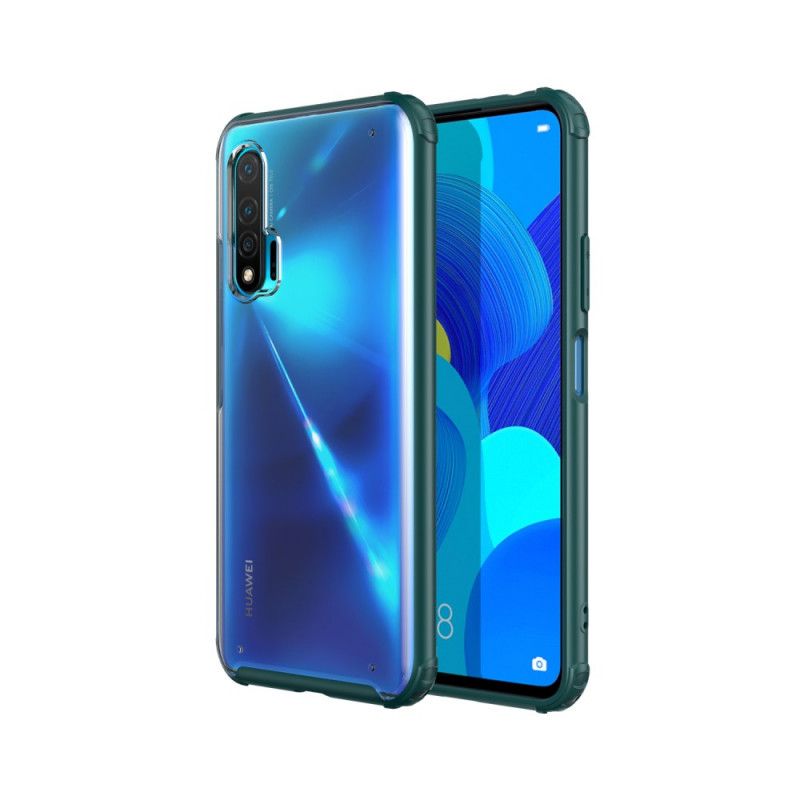 Futerały Huawei Nova 6 Biały Czarny Ochrona Przed Odciskami Palców