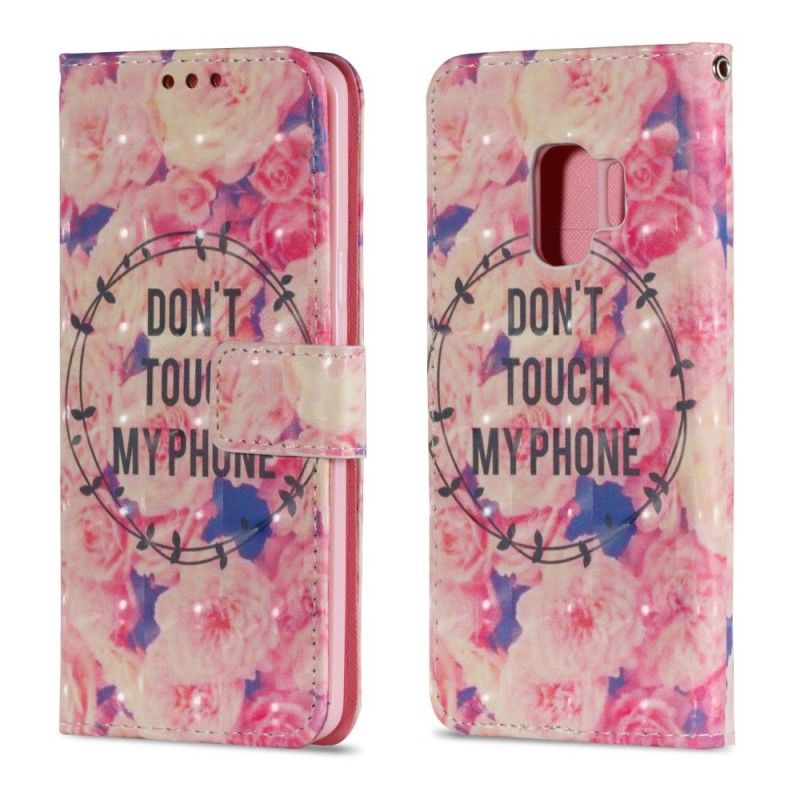 Etui Folio Samsung Galaxy S9 Nie Dotykaj Róż Mojego Telefonu