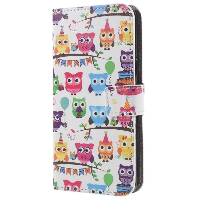 Etui Folio Samsung Galaxy S9 Wiele Sów