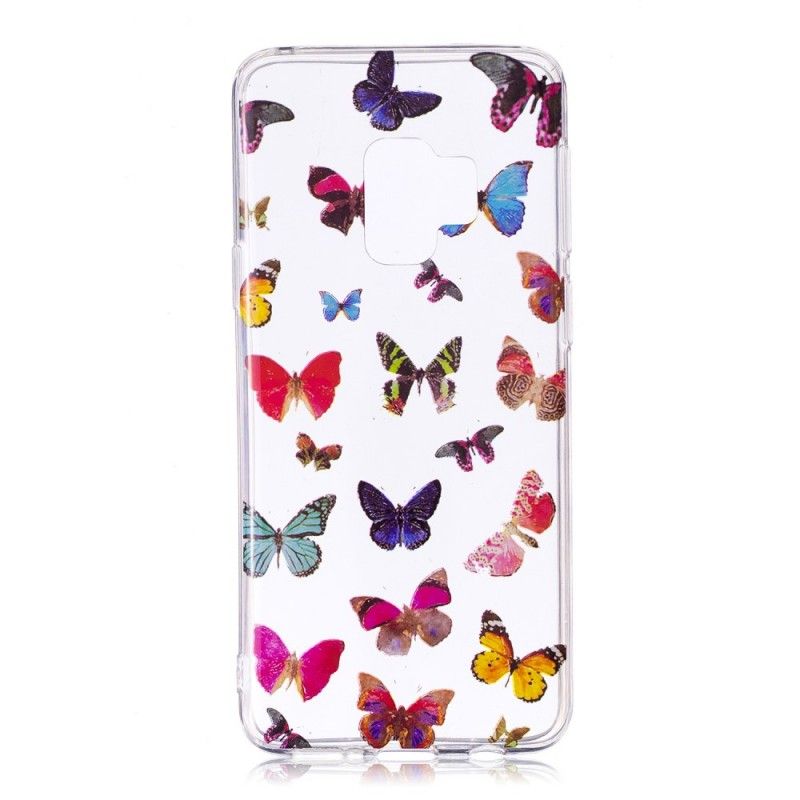 Etui Samsung Galaxy S9 Kolorowe Motyle