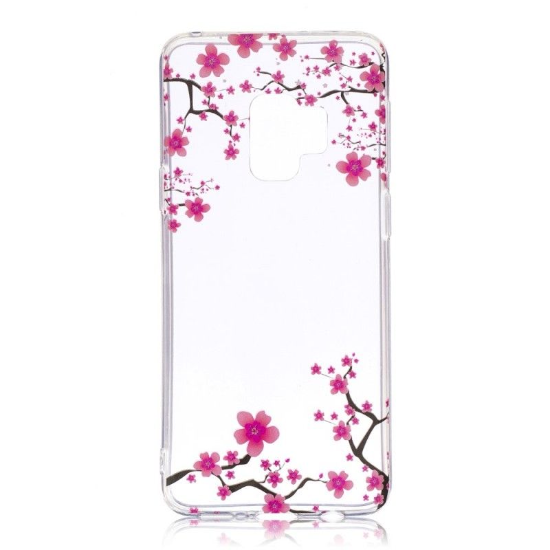 Etui Samsung Galaxy S9 Kwiaty Śliwki