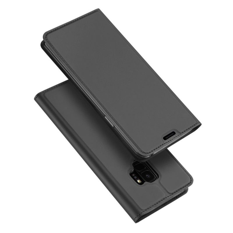 Flip Kotelot Samsung Galaxy S9 Granatowy Czarny Etui na Telefon Seria Pierwszej Klasy