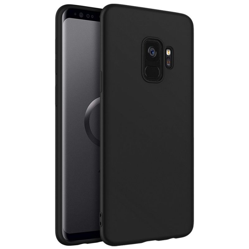 Futerały Samsung Galaxy S9 Czarny Etui na Telefon Płynny Silikon Na Poziomie X