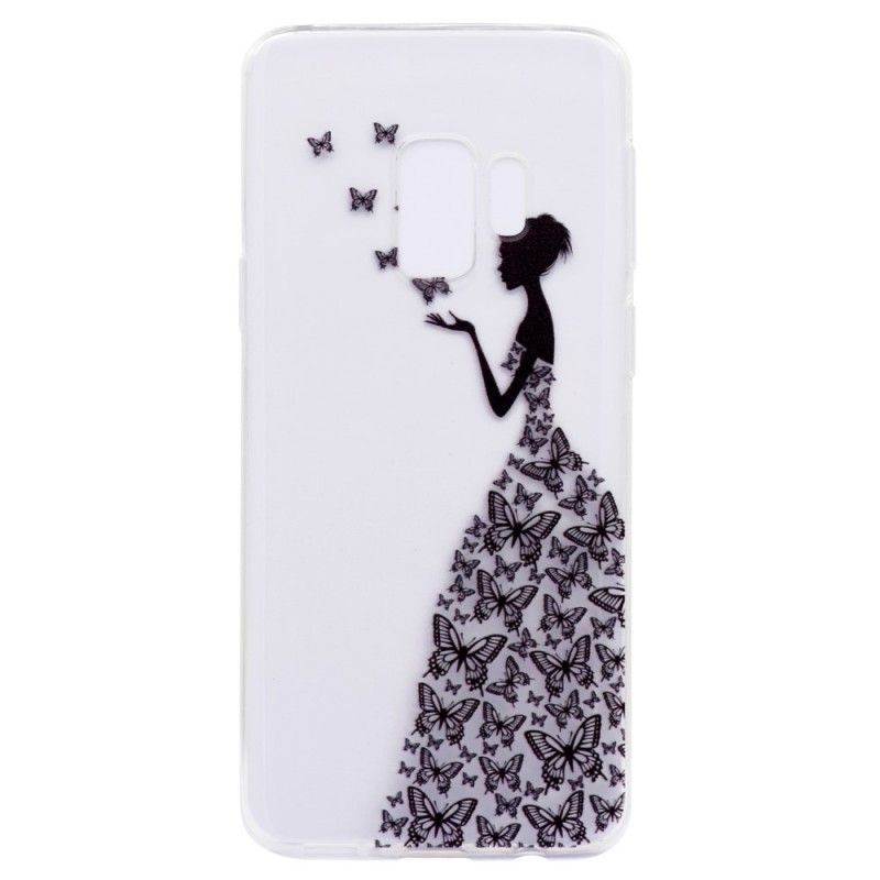 Futerały Samsung Galaxy S9 Etui na Telefon Przezroczysta Sukienka W Motyle