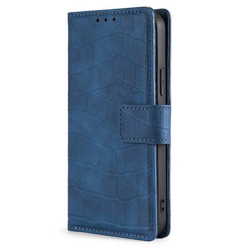 Etui Folio do Realme GT Neo 3 Krokodyl Tekstura