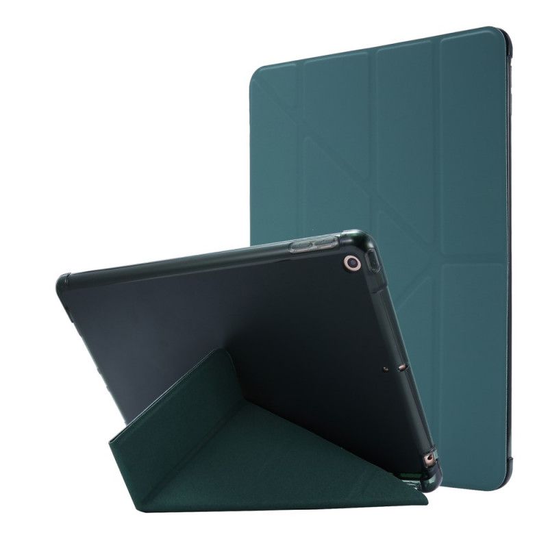 Eleganckie Etui iPad 10.2" (2019) (2020) Różowy Czarny Efekt Skóry Origami