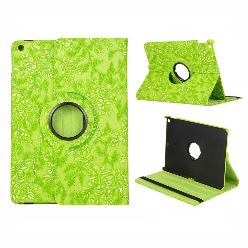 Etui Folio iPad 10.2" (2019) (2020) Czerwony Czarny Teksturowany Obracany O 360 ° Etui Ochronne