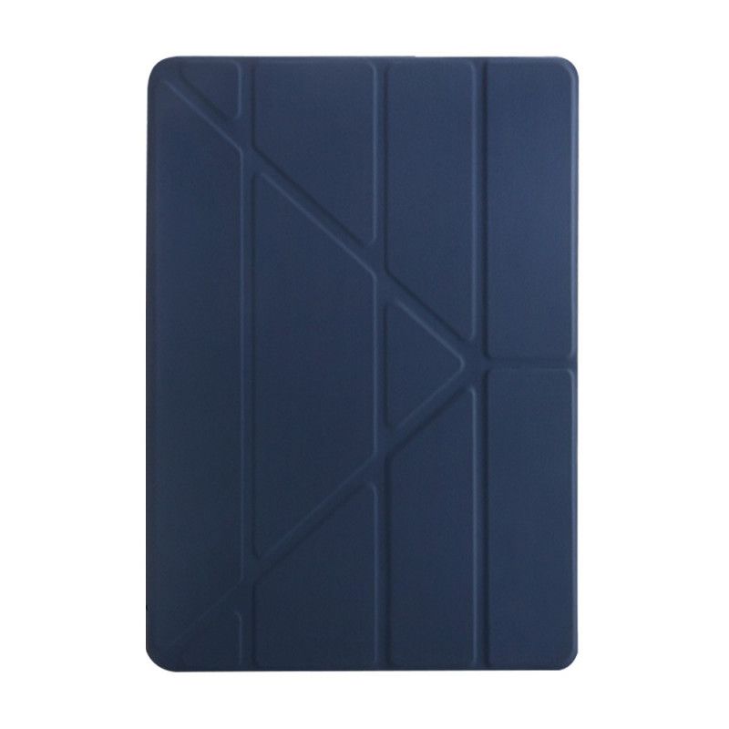 Inteligentne Etui iPad 10.2" (2019) (2020) Czerwony Czarny Ze Sztucznej Skóry Origami