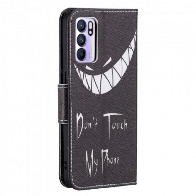 Etui Folio Do Oppo Reno 6 5g Diabelski Telefon