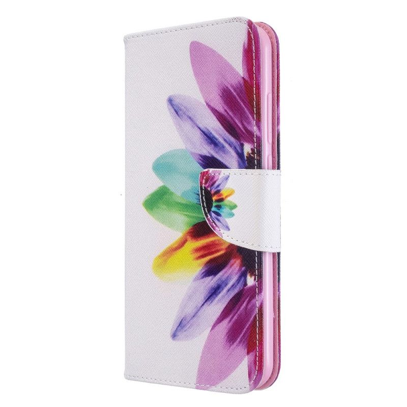 Etui Folio Xiaomi Redmi Note 8T Kwiat Akwareli Etui Ochronne