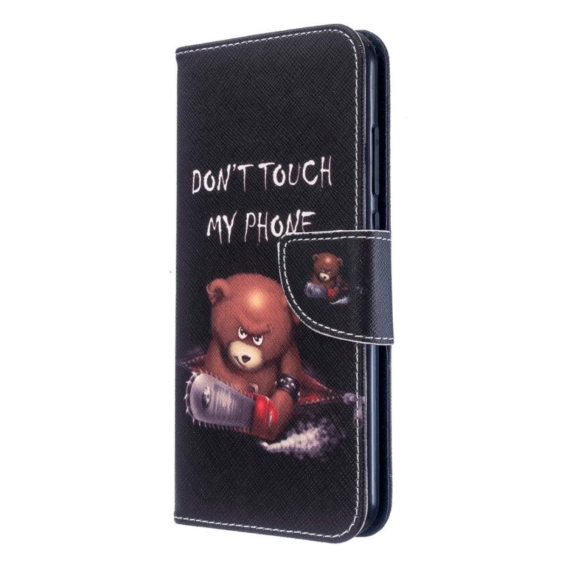 Etui Folio Xiaomi Redmi Note 8T Niebezpieczny Niedźwiedź