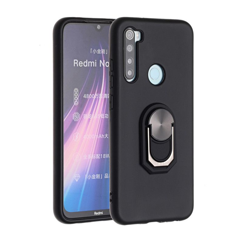 Etui Xiaomi Redmi Note 8T Czerwony Czarny Zdejmowany Z Pierścieniem Podtrzymującym