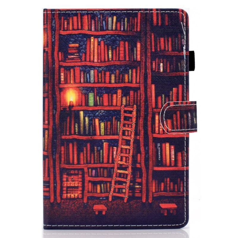 Etui Folio Samsung Galaxy Tab S7 Ciemnoczerwony Brązowy Biblioteka Etui Ochronne