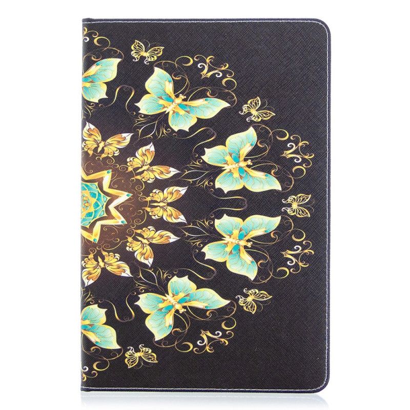 Etui Samsung Galaxy Tab S7 Granatowy Czarny Sztuka Motyli