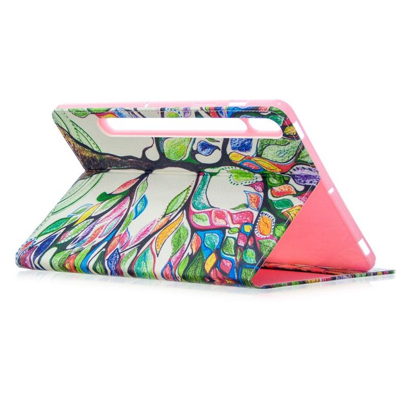 Etui Samsung Galaxy Tab S7 Kolorowe Drzewo